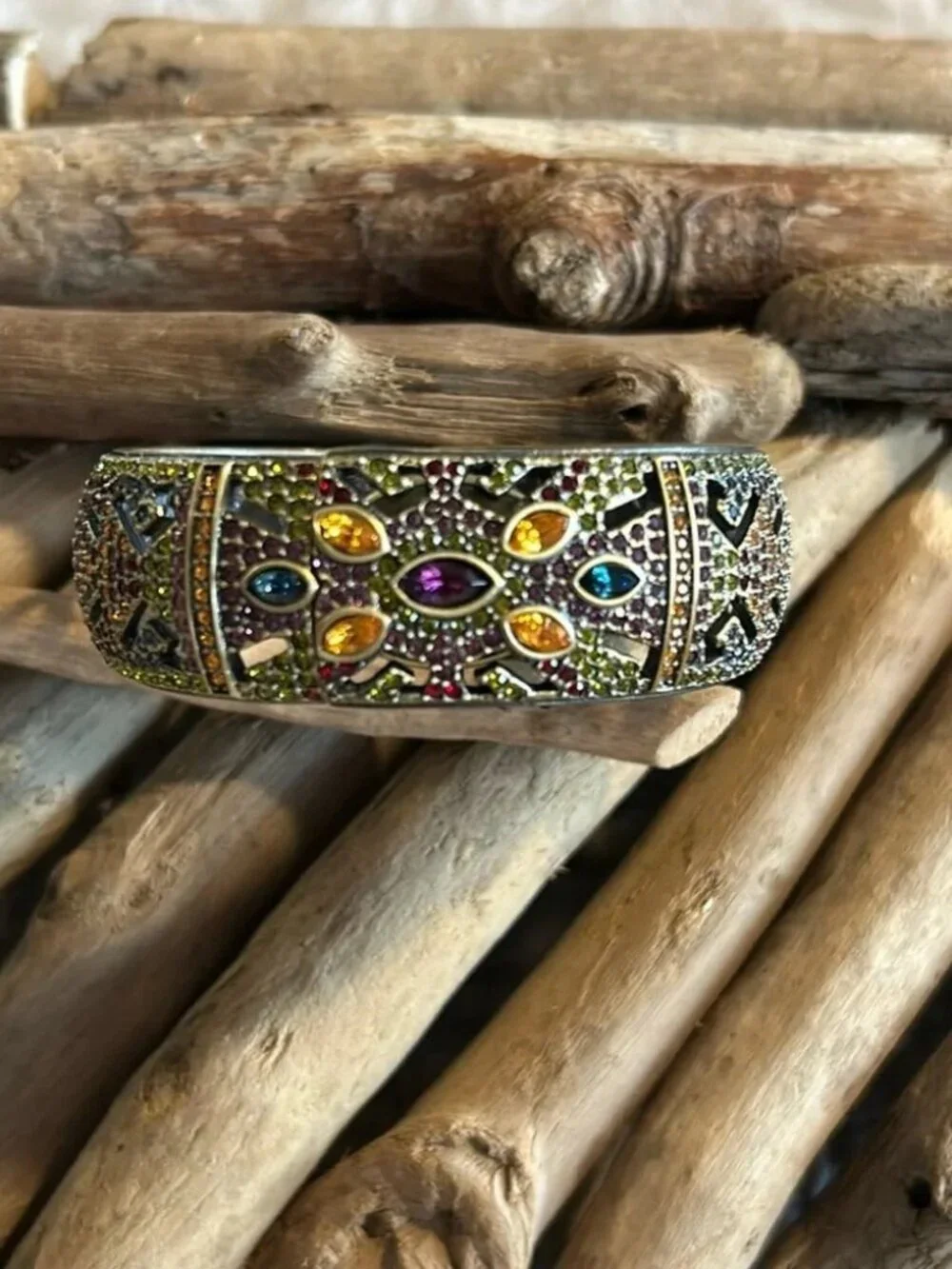 Vintage Heidi Daus Cuff with Hidden Watch